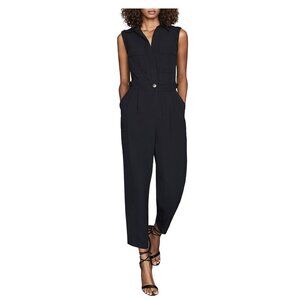 Reiss Abella Utility Belted Romper Jumpsuit